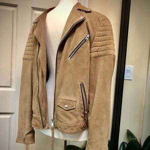 All Saints large Leo suede biker jacket